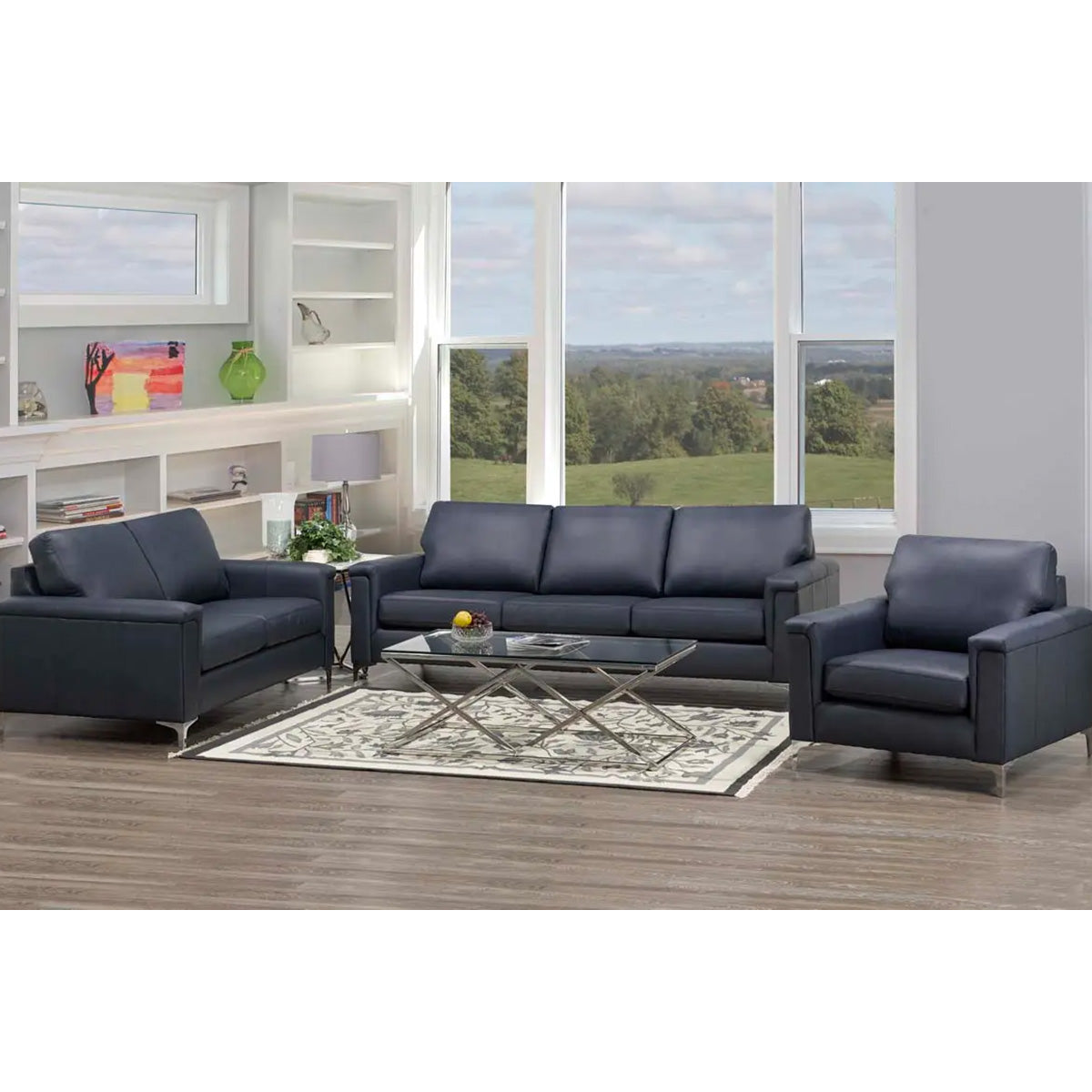 Sandy Series 3pc Leather Sofa Set | Amrofurniture.com