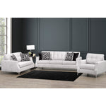 Gibson 3pc Sofa Set in Silver Sofa by Fancy