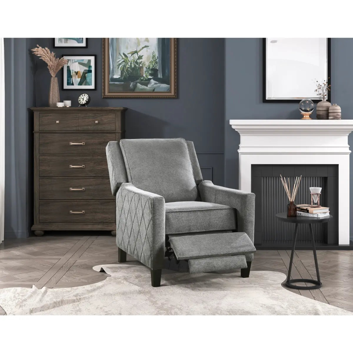 Banks Recliner Chair 98505GY-1 Mazin