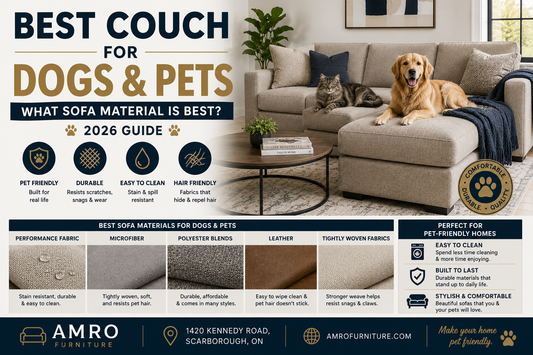Best Couch for Dogs & Pets: What Sofa Material Is Best? (2026 Guide) Amro Furniture