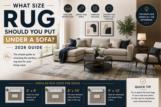 What Size Rug Should You Put Under a Sofa? (2026 Guide)