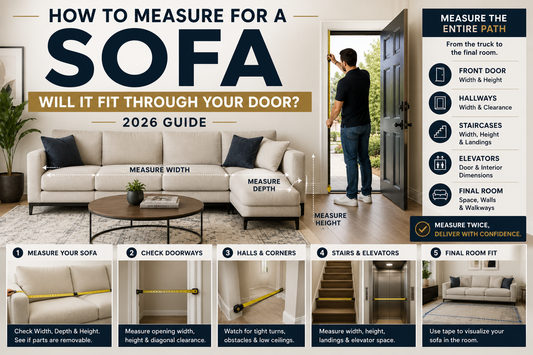 How to Measure for a Sofa: Will It Fit Through Your Door? (2026 Guide) Amro Furniture
