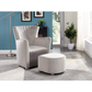Accent Chair & Ottoman in Grey 0711 GR.