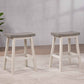 Counter Stool Set of 2 in Grey/White 11225 24