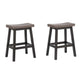Counter Stool Set of 2  Oak/Dark/ Grey 11226 24
