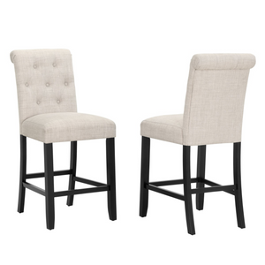 11624  Counter Stool Set of 2  Beige