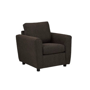 chocolate brown chair by sofa fancy 