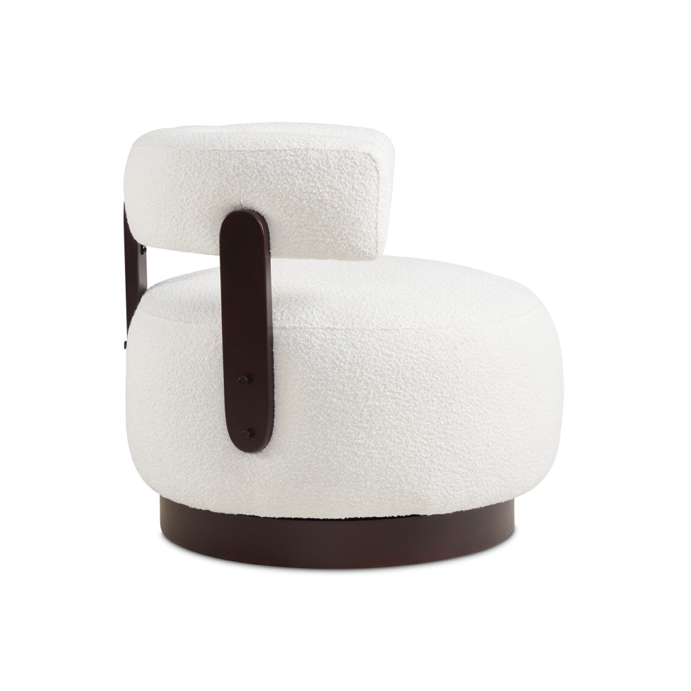 Cornwell Accent Chair White Boucle - Xcella