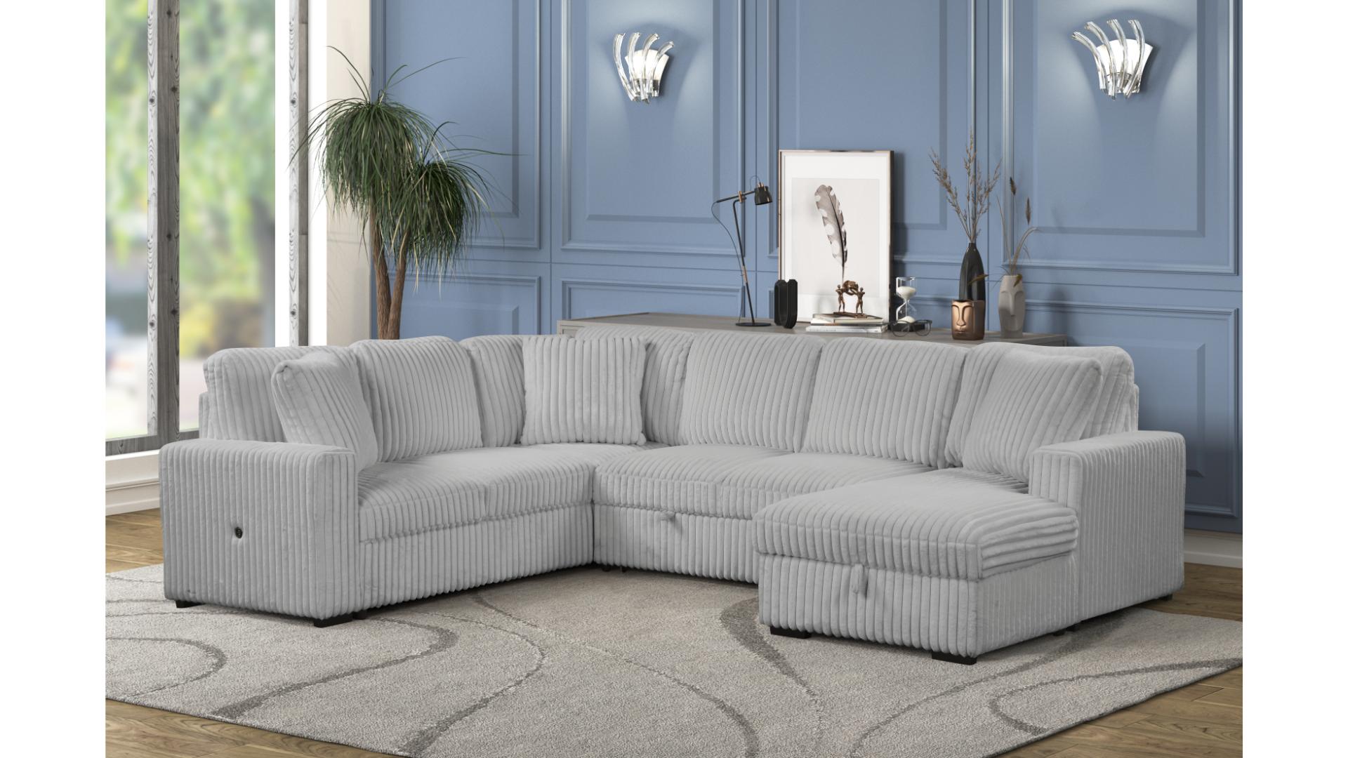 Relieve Sectional in Corduroy Matrix Furniture