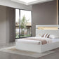 Sydney White Lacquer Hydraulic Bedroom Set B2021 Matrix Furniture
