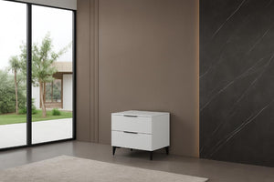 Sydney White Lacquer Nightstand Set B2021