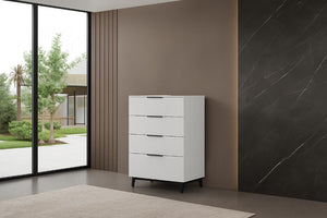 Sydney White Lacquer Chest Set B2021 Matrix Furniture