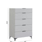 Sydney White Lacquer Chest Set B2021 Matrix Furniture