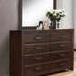 Athen Wooden Bedroom Set Dark Cherry 181