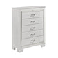 White Allura 5 Drawer Chest 1916W