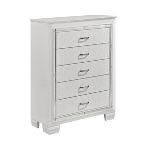 White Allura 5 Drawer Chest 1916W