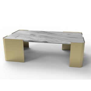 Hugo Coffee Table in Gold | Amrofurniture.com