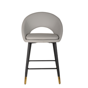 24491 Counter Bar Stool Set of 2 in Grey