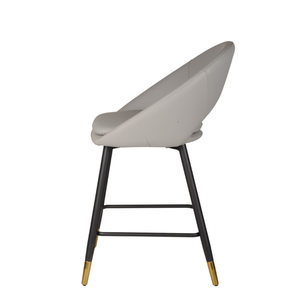 24491 Counter Bar Stool Set of 2 in Grey