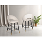 24492 Counter Bar Stool Set of 2 in White