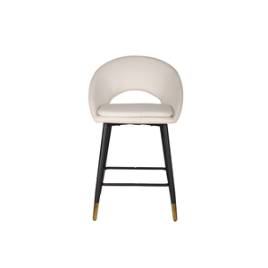 24492 Counter Bar Stool Set of 2 in White