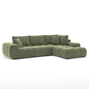 ZARA RHF SECTIONAL IN GREEN
