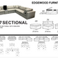 ELBA Modern Sectional – Canadian Made 2577 Amro Furniture