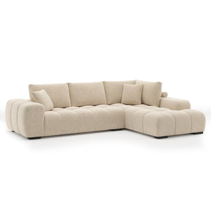 ZARA RHF SECTIONAL IN BEIGE
