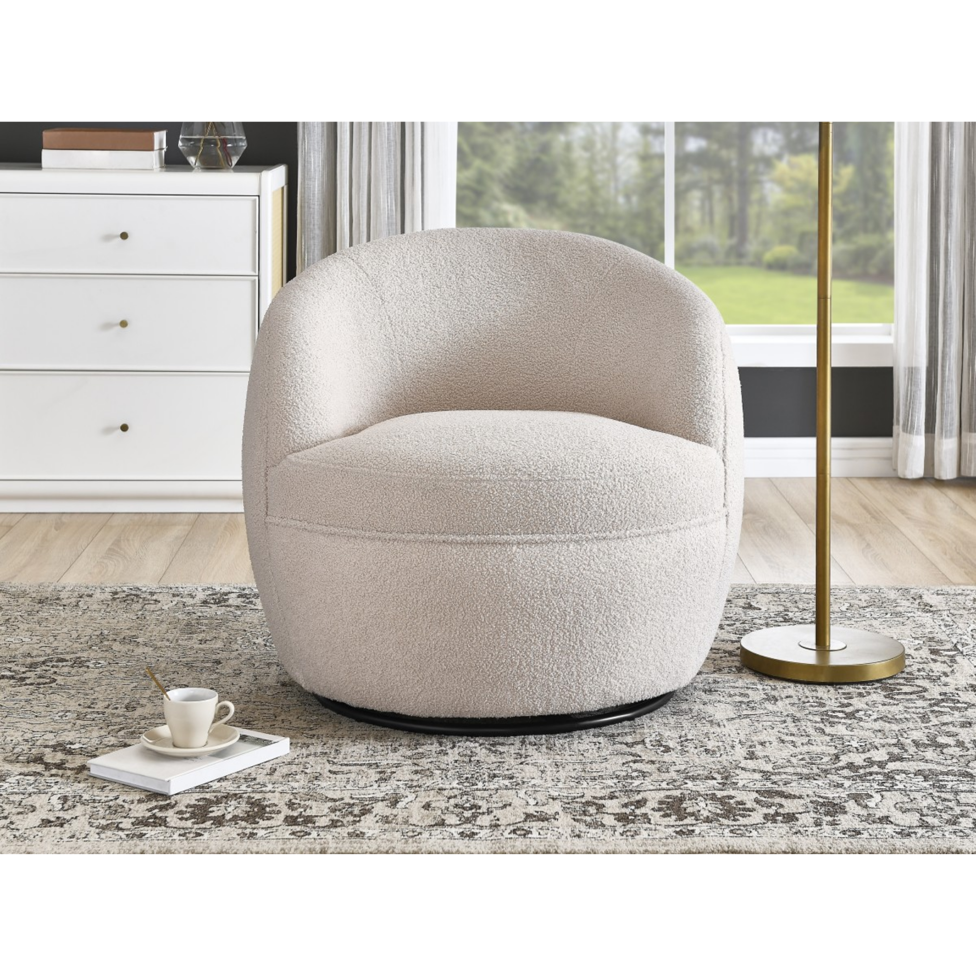 Accent Chair in Beige 303658.