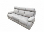 TREVOR MANUAL RECLINING SOFA - STONE Brassex