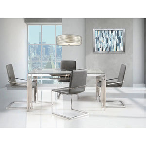 Porfirio 5 pc Glass Dining Set 3645 - Mazin