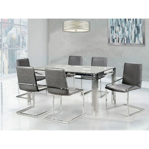 Porfirio 7 pc Glass Dining Set 3645 - Mazin