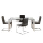 Porfirio 5 pc Glass Dining Set 3645 - Mazin