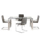 Porfirio 5 pc Glass Dining Set 3645 - Mazin