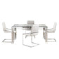 Porfirio 5 pc Glass Dining Set 3645 - Mazin