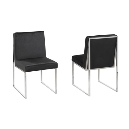 3656 CF Dining ChairSet Of 2  Black