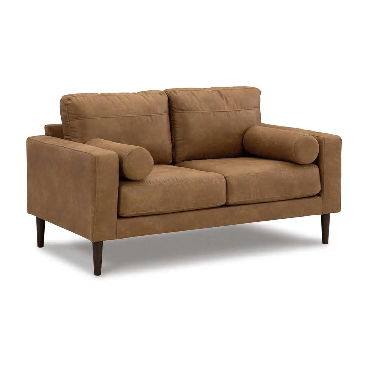 Ashley Telora Loveseat In Caramel | Amro Furniture