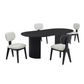 Terra 5 Piece Black Dining Set 416211.