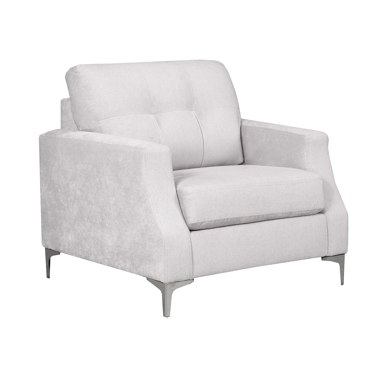 Gibson Chair in Silver Sofa by Fancy