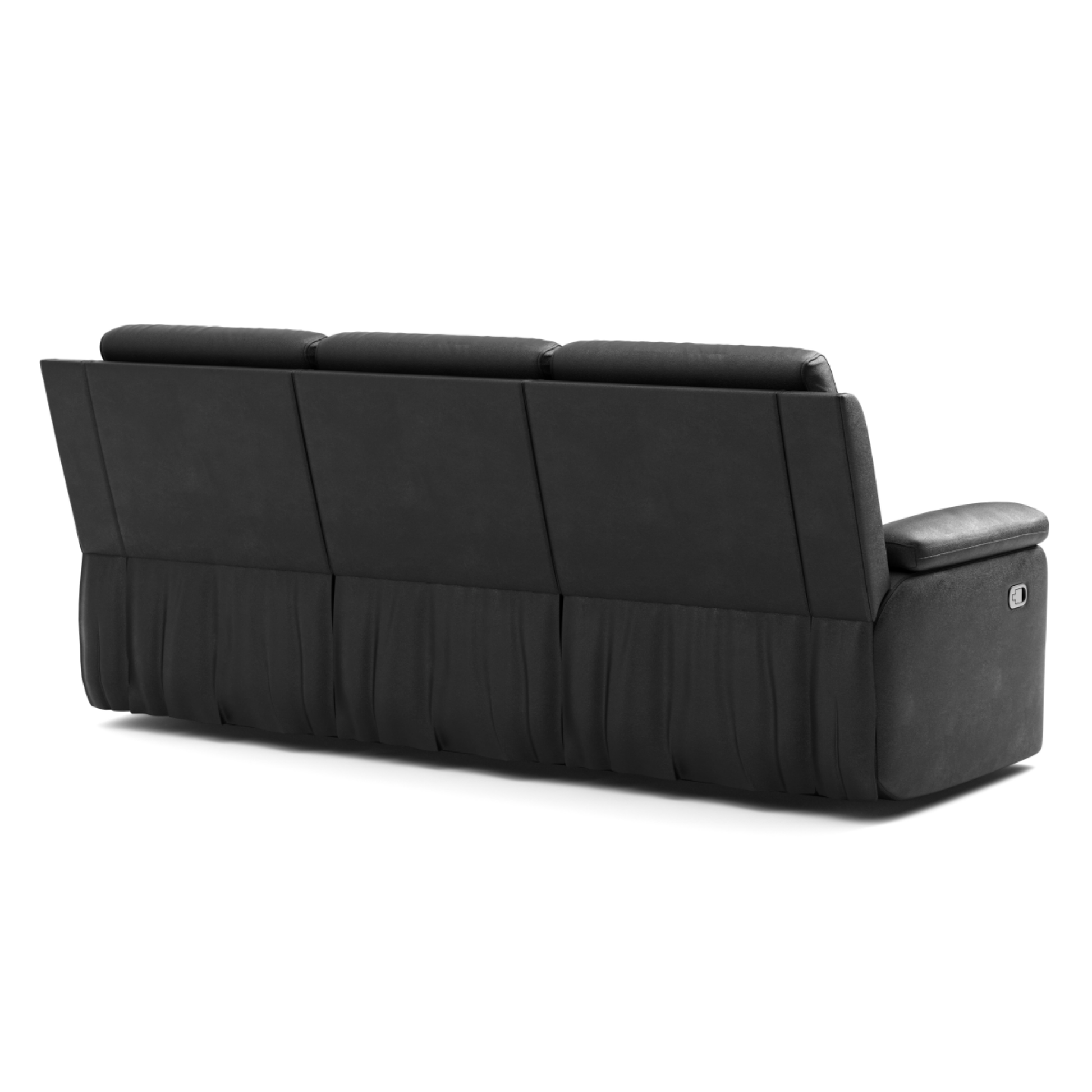 Recliner sofa in Black 434511.
