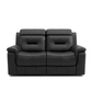 Recliner Loveseat in Black 434512.