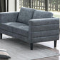 Brayden Charcoal Grey Fabric Loveseat U521