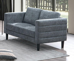 Brayden Charcoal Grey Fabric Loveseat U521