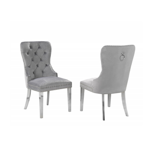 445 GY Dining ChairSet OF 2 in Grey