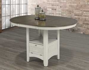 White Oak 5Pc Counter Dining Set