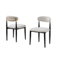51325  Dining Chair Set Of 2 in Beige / Black