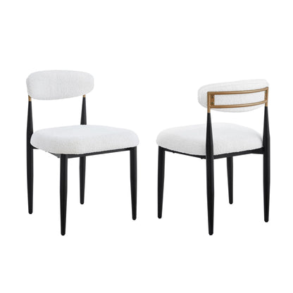 Dining Chair Set Of 2 in White/Black 51330