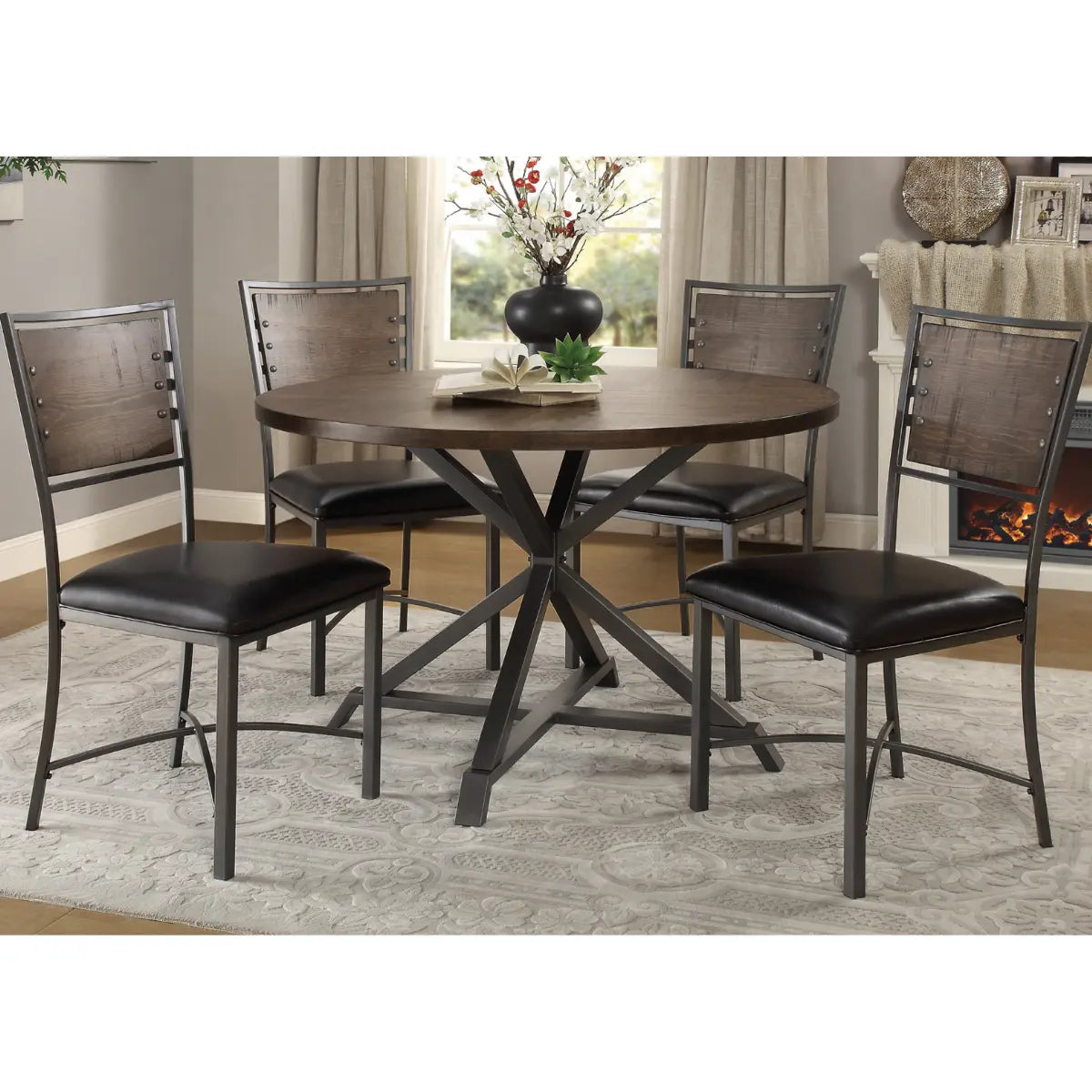Fideo Round Dining Set Mazin