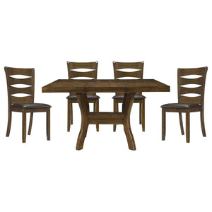 Darla 5 pc Brown Dining Set 5712 - Mazin