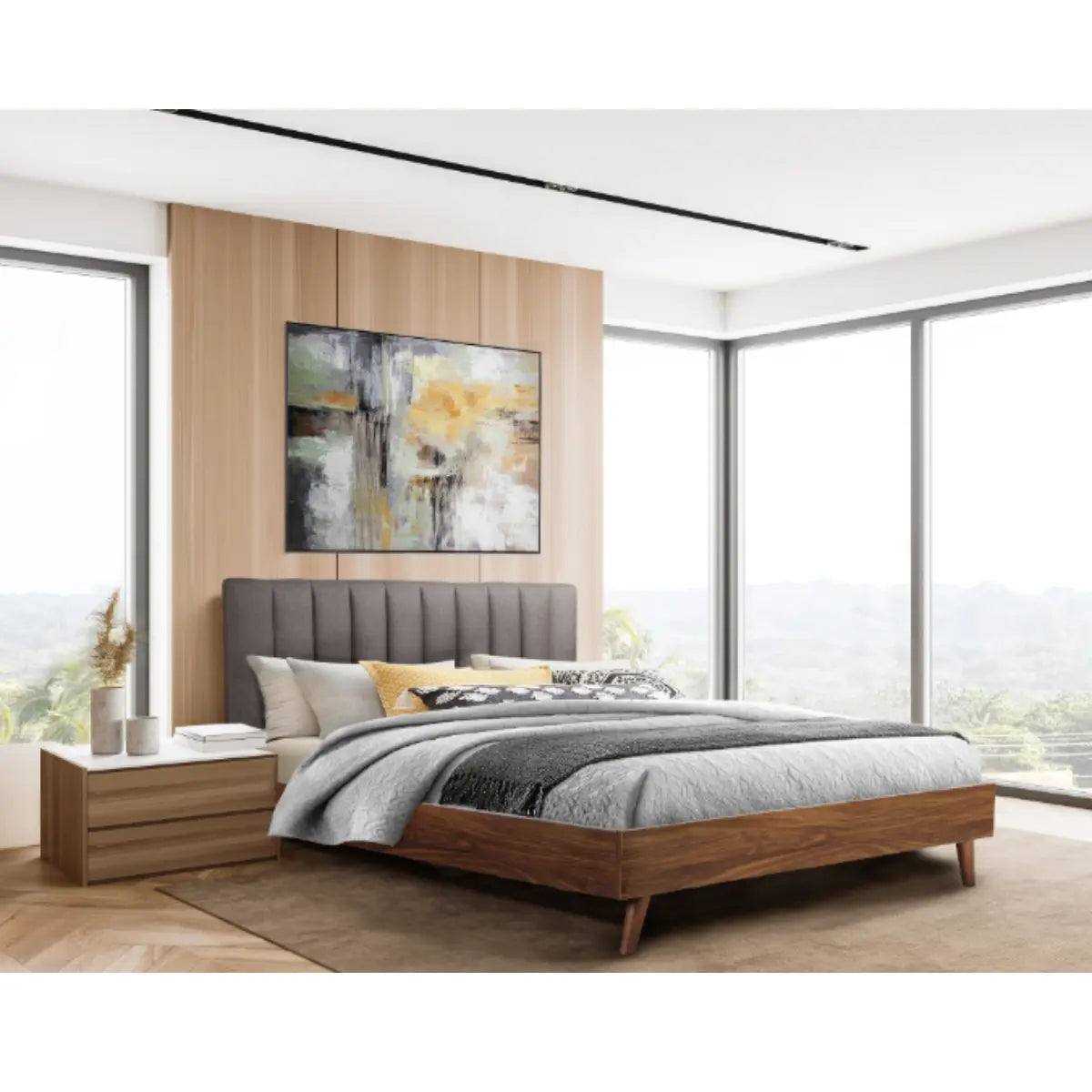 Sasha Platform Bed 5891GY Mazin